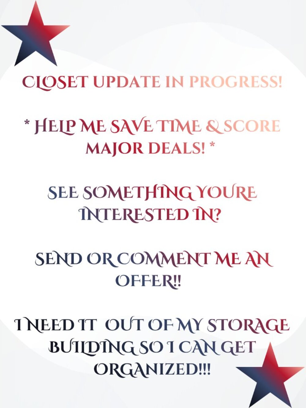 HELP SAVE ME SOME TIME & SCORE UNBELIEVABLE DEALS!!! DETAILS IN THIS LISTING